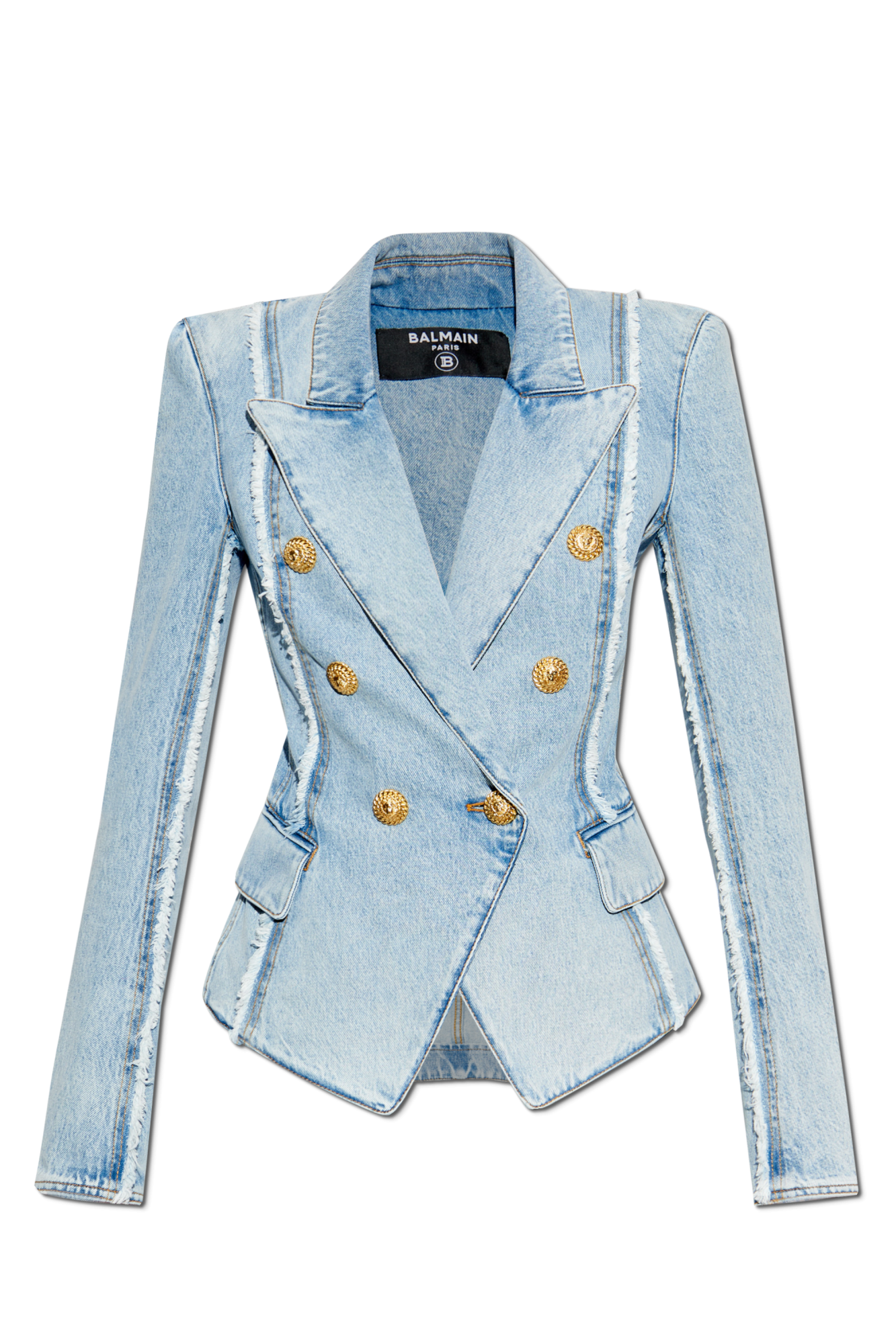 Light blue Denim blazer Balmain - Vitkac France